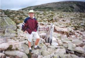 Kevin on a stony plateau