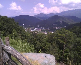 Kathy’s view of Gatlinburg