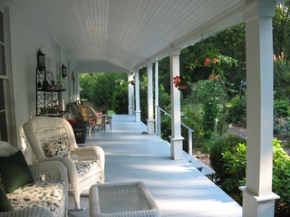 garden at rear of B&B